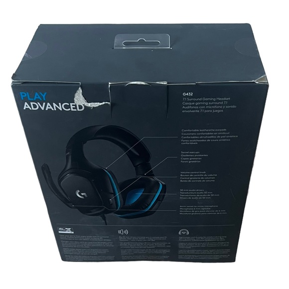Logitech G432 Gaming Headset with Microphone - Black BNIB WIRED headset - Picture 5 of 10